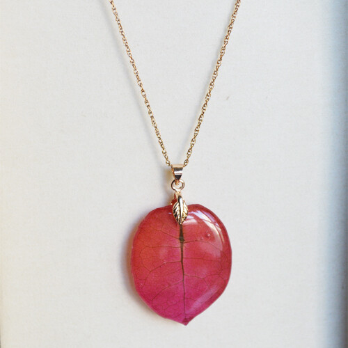 三角梅 真花 树脂滴胶 吊坠