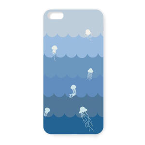 蓝系海洋 原创简约苹果i6手机壳iphone5s保护壳6plus全包硅胶软壳