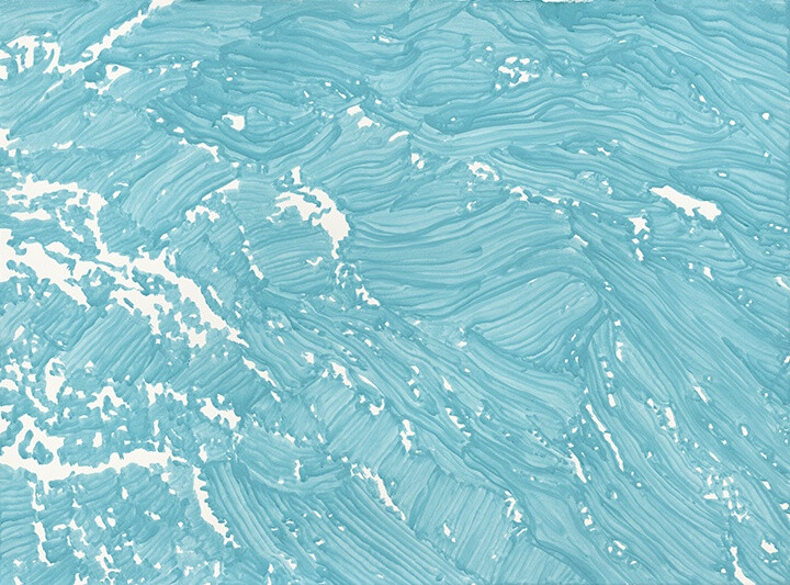 海水的纹路。作者：画家Katie Brennan