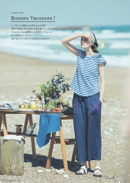 日牌haco旗下&amp;amp;myera 2015 夏季Lookbook . 淡蓝的色调，美美的Dasha Bilyuk，最近看到挺多关于Dasha的图片，将会陆续地分享 ～～～～