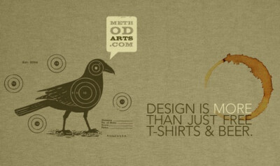 Design is More than Just Free T-Shirts and Beer.——设计不只是免费T恤和啤酒。