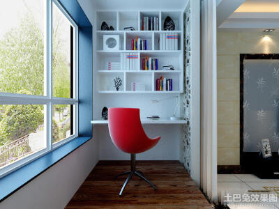 家装书房阳台图片