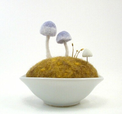 小蘑菇羊毛毡