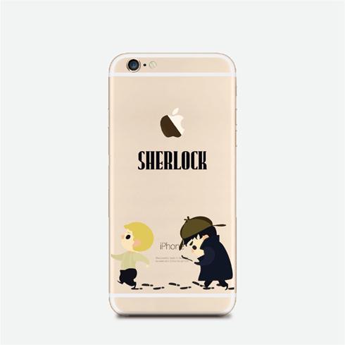 现货Sherlock 夏洛克 iphone55s66Plus 趣味镂空手机壳