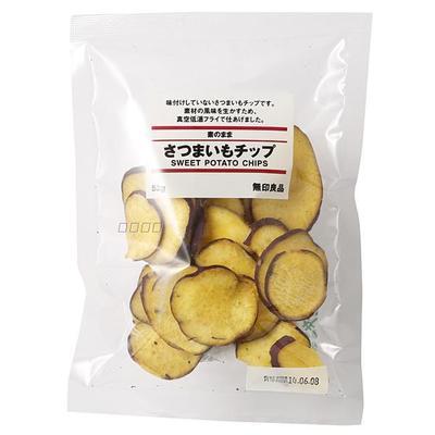 日本进口 无印良品MUJI 甜薯片 有机原味烤番薯片 地瓜干脆片 52g