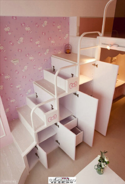 Hello Kitty主题 粉色单身公寓