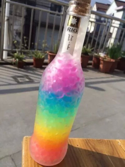 彩虹 美腻的 许愿瓶