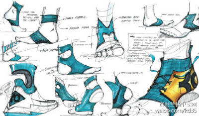 #KDisKD# 【辟谣】之前主页转发的KD8的概念图。请不要相信，这些图2014年就有了，是某个韩国鞋类设计师Dongwoo Shin的手绘图稿。当然如果要是耐克KD8就用这个设计了，好吧其实还是不错的。