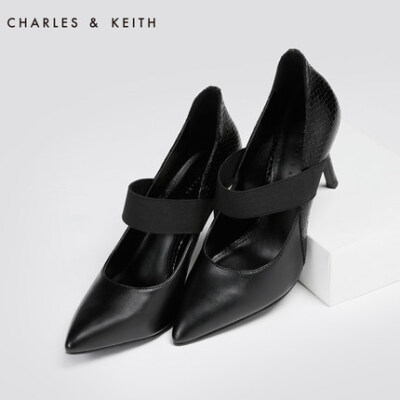 CHARLES&amp;amp;KEITH高跟鞋Charles Keith CK1-60360813 尖头松紧带细跟