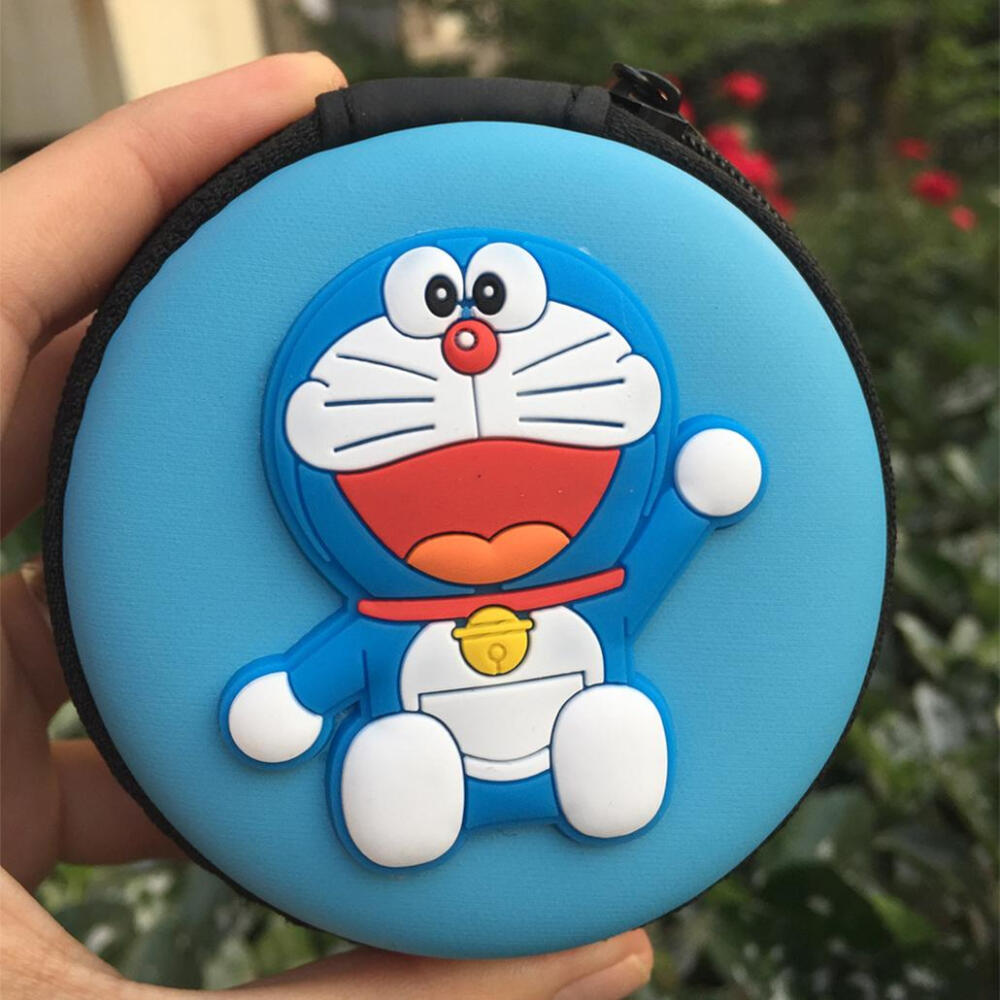 哆啦a梦机器猫小叮当 多功能迷你收纳包 耳机收纳包零钱包