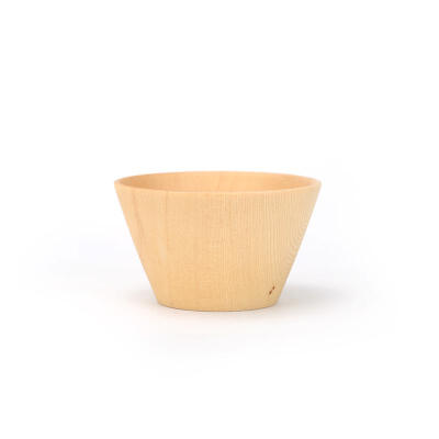 糯米瓷木器 韩式日式餐具 手感超好 木质喇叭木碗 原木色