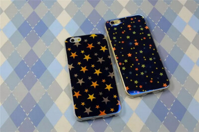 新款苹果6手机壳软 防刮防摔iphone6 plus手机套情侣款星星i6外壳