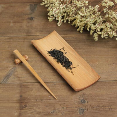 竹制茶则赏茶荷茶勺茶匙茶道六君子套装 功夫茶具配件 纯手工