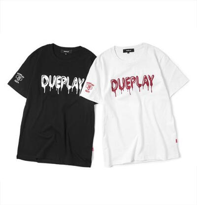 现货 郑恺自主 DUEPLAY 2015春夏 男 融化DUEPLAY 黑白