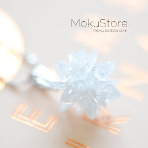 MokuStore●分享●925银链 施家水晶冰雪球 锁骨链项链金平糖