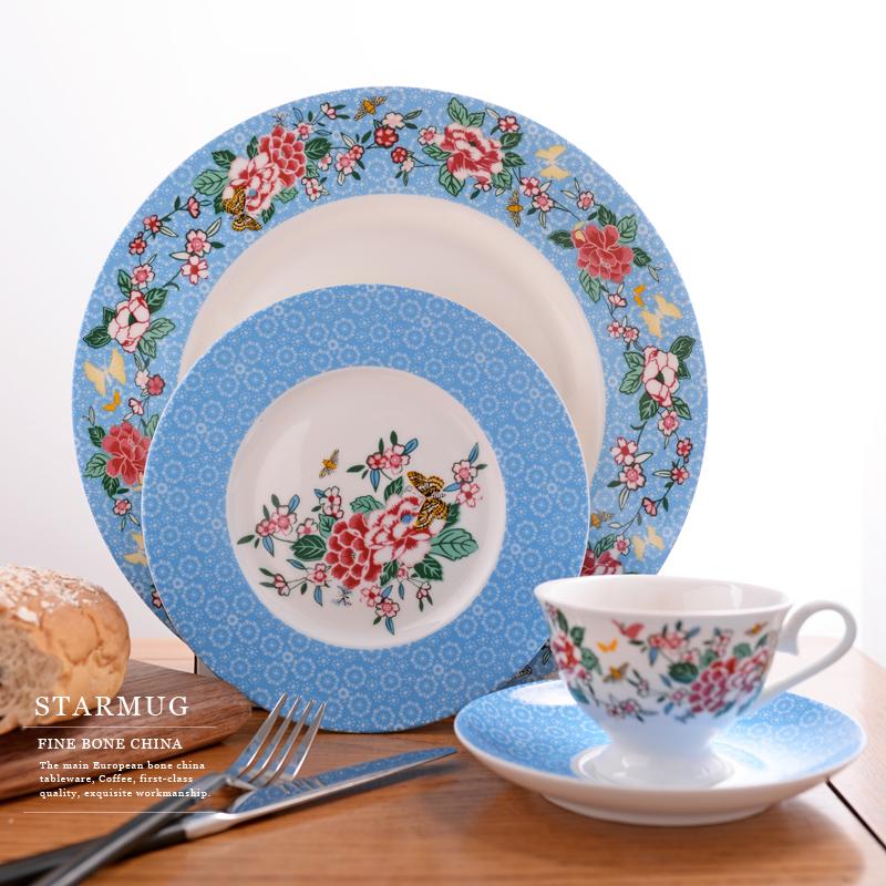 出口英格兰骨瓷下午茶茶具西餐具盘子苏西设计师最美的厨房时光