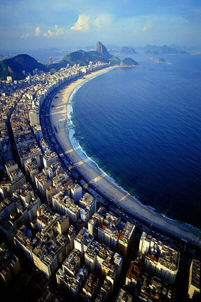 Copacabana Beach, Rio de Janeiro, Brazil 科帕卡巴纳海滩，里约热内卢，巴西