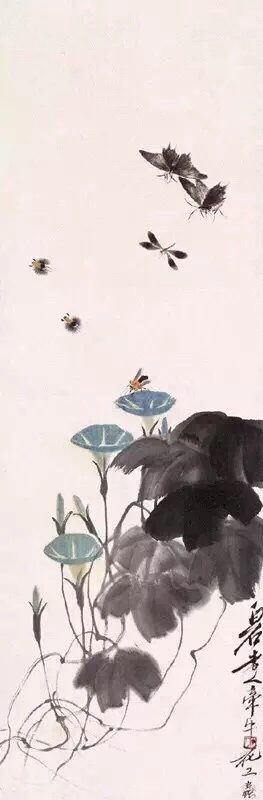 齐白石《点水蜻蜓》】“点水蜻蜓如羚羊之挂角，不著一字。” - 高清图片