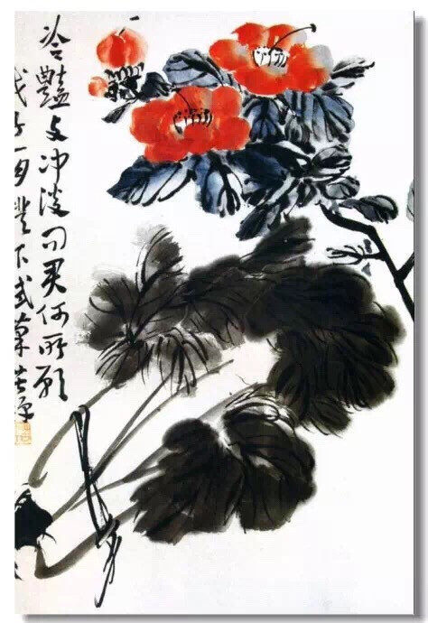 【李苦禅写意画作】李苦禅(1898-1983)，原名英，号励公。山东高唐县人。现代画坛大写意巨匠。出身贫寒，曾拉过人力车，借住庙宇过活。1920年拜齐白石为师，不久，齐白石看出22岁的他乃天纵英才，视他为知己，赞赏他道：“英也奇吾心，苦也过吾，英也无敌，将来英若不享大名，世间是无鬼神也!”