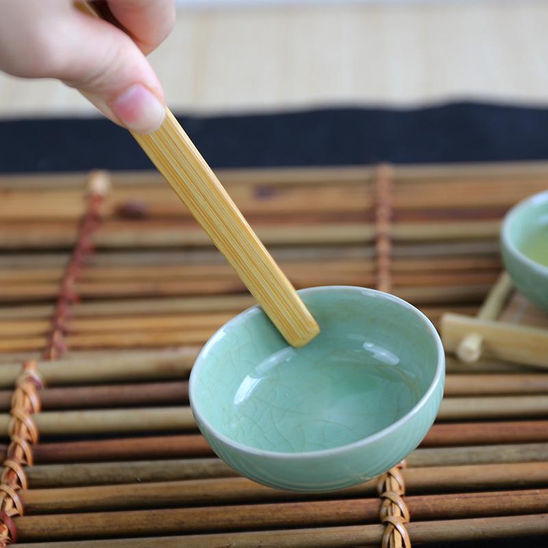 天然竹制茶夹 功夫茶茶具 茶杯夹茶夹镊子杯夹子 茶道配件