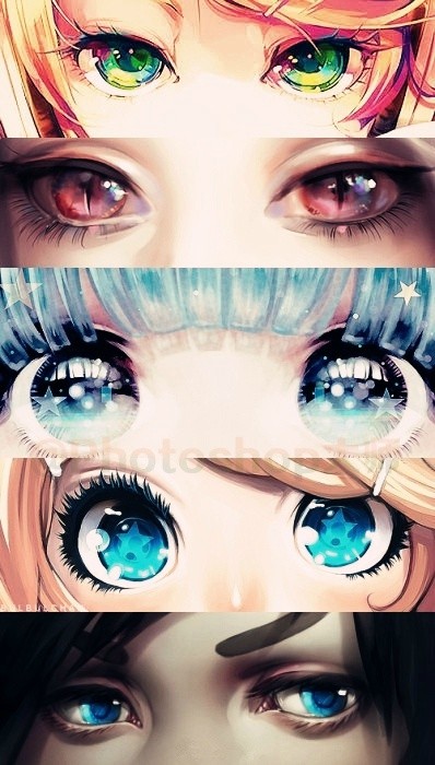 二次元动漫眼睛大集合，感觉眼睛会说话一样！美美哒~