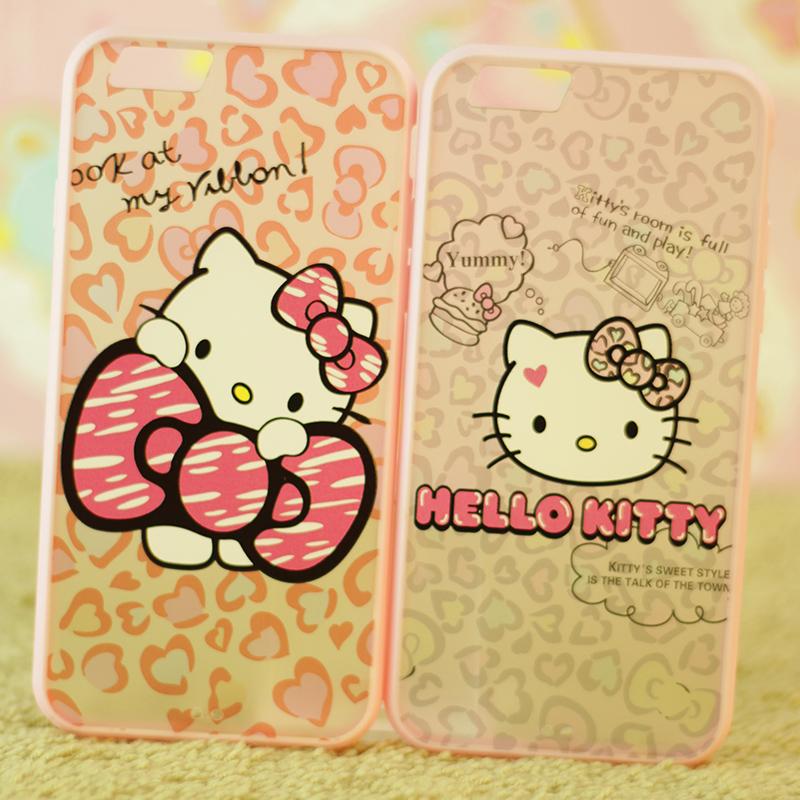 iphone 6 6plus hello kitty 豹紋蝴蝶結蘋… - 堆糖,美圖壁紙興趣社