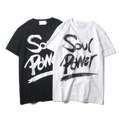 SoulPower 2015 春夏 SoulPower 毛笔字 Tee