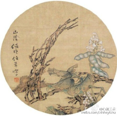 #夏日清凉赏扇面#任伯年是我国近代绘画史上杰出的画家，是近代中国花鸟画承前启后的巨匠。他的花鸟画富有巧趣，早年以工笔见长，&amp;quot;仿北宋人法，纯以焦墨钩骨，赋色肥厚，近老莲派。&amp;quot;王雪涛说他用色…