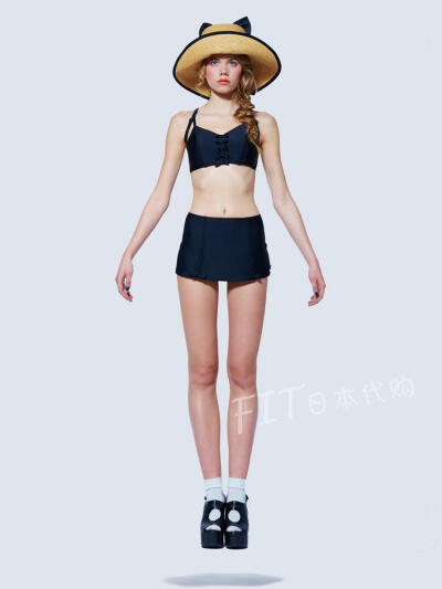 代购 FIT日本代购 2015年7月上旬预定PAMEO POSE分体式比基尼可爱泳衣