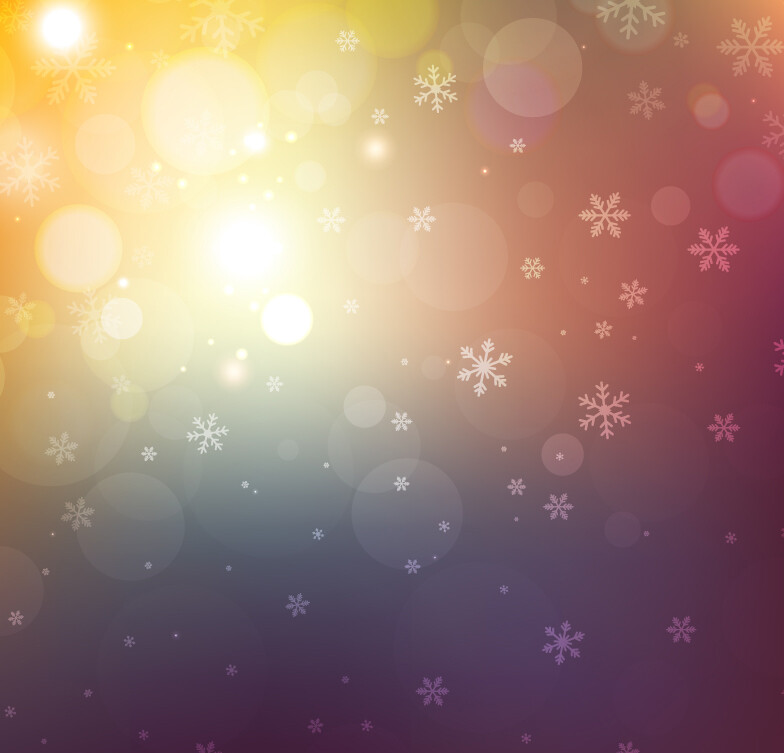 梦幻雪花光效背景矢量素材素材格式ai素材关键词背景雪花光晕