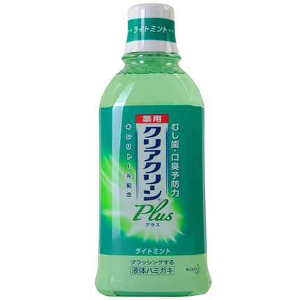 日本原装KAO花王CleanClean药用强效除菌漱口水漱口液薄荷味600ml