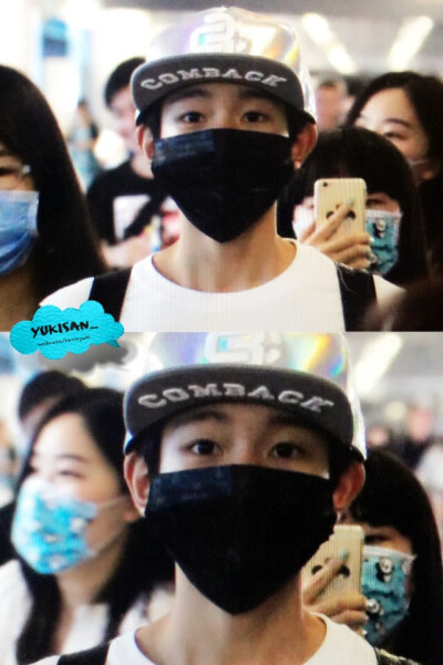 【王源 机场 预览】南京到达预览 #王源爵迹喊你回去吊钢丝# 哦哦哦今天come back的是个酷boy 可是眼睛睁得大大的还是好可爱哦[甜馨尴尬] cr：@Yukisan_