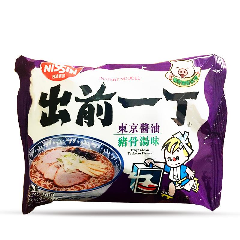 香港进口 日清出前一丁 速食面泡面 东京酱油猪骨汤味方便面100g