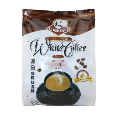 马来西亚进口 泽合怡保白咖啡原味超滑3合1泽合速溶咖啡600g