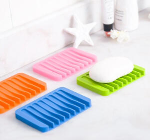 Okiss欧凯斯创意家居硅胶可沥水肥皂盒 浴室肥皂香皂盒防滑皂垫