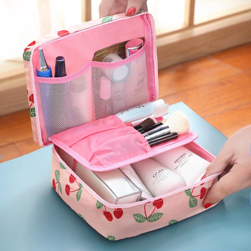 木槿之恋多功能旅行化妆品收纳包 包中包整理包洗漱包化妆包