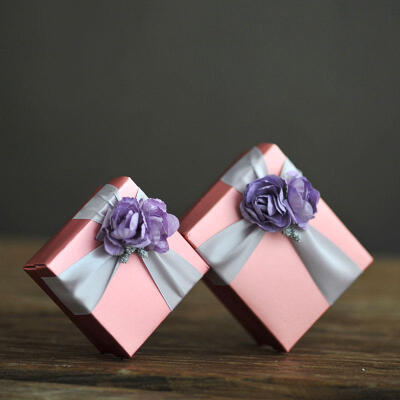 喜的良品 喜糖盒子紫色结婚婚礼欧式糖果盒 纯手工制作创意 A03