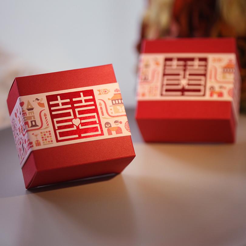 喜传说 喜糖盒子创意婚庆用品喜糖袋结婚用品婚礼糖盒糖果盒