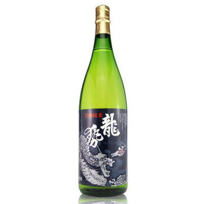 日本原装清酒藤井牌龙势青标芳醇纯米酒1.8L礼盒装送酒具