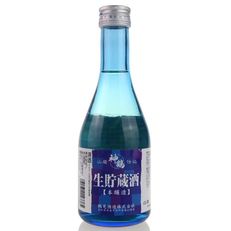 日本原装进口清酒鹤见神鹤上选生贮藏清酒300ML