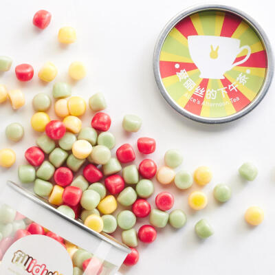 菲丽嘟 瑞典进口创意零食混合水果味软糖罐装130g休闲食品糖果