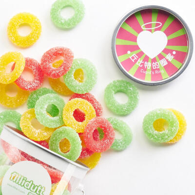 菲丽嘟 瑞典进口创意QQ软糖橡皮糖110g罐装食品休闲零食酸味糖果