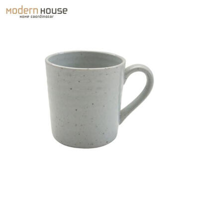 ModernHouse韩国时尚家居带耳清灰茶杯喝水杯咖啡杯马克杯