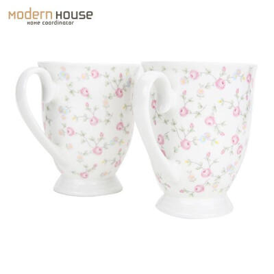 ModernHouse韩国时尚家居玫瑰心形陶瓷杯子喝水杯咖啡杯马克杯