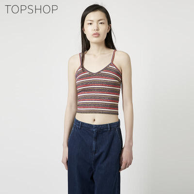 TOPSHOP2015夏新 女士条纹打底吊带背心 04S22HMUL