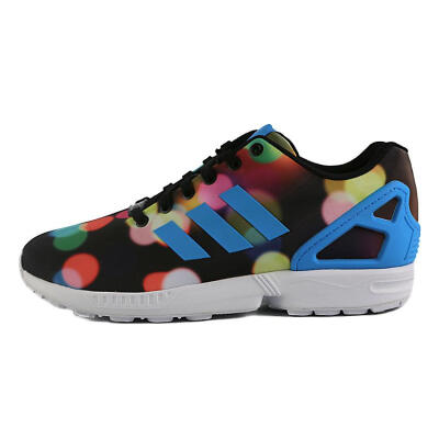 Adidas 三叶草 ZX FLUX 彩虹波点 男女 情侣运动鞋休闲鞋 B23984