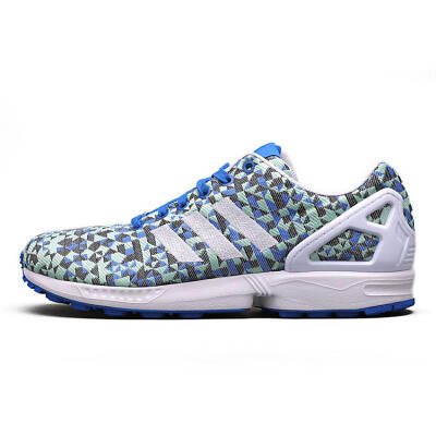 Adidas 三叶草 ZX FLUX 彩色拼接男女运动鞋休闲鞋B3447 B34474