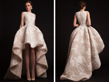 高贵优雅的女皇范儿礼服，Krikor Jabotian Spring 2015 Couture Collection。