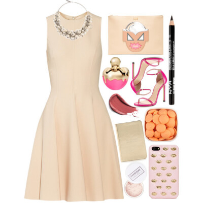 A fashion look from July 2015 featuring michael kors dresses, pink sandals and metallic handbags. Browse and shop related looks.