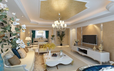 远见名苑简欧三居效果图